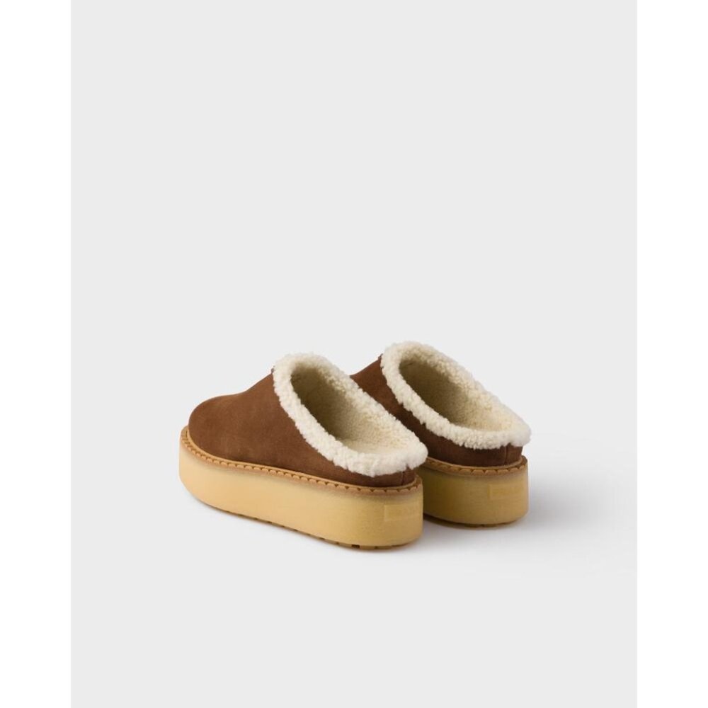 Prada Suede Leather Slides IT 41 Women - Picture 3 of 5